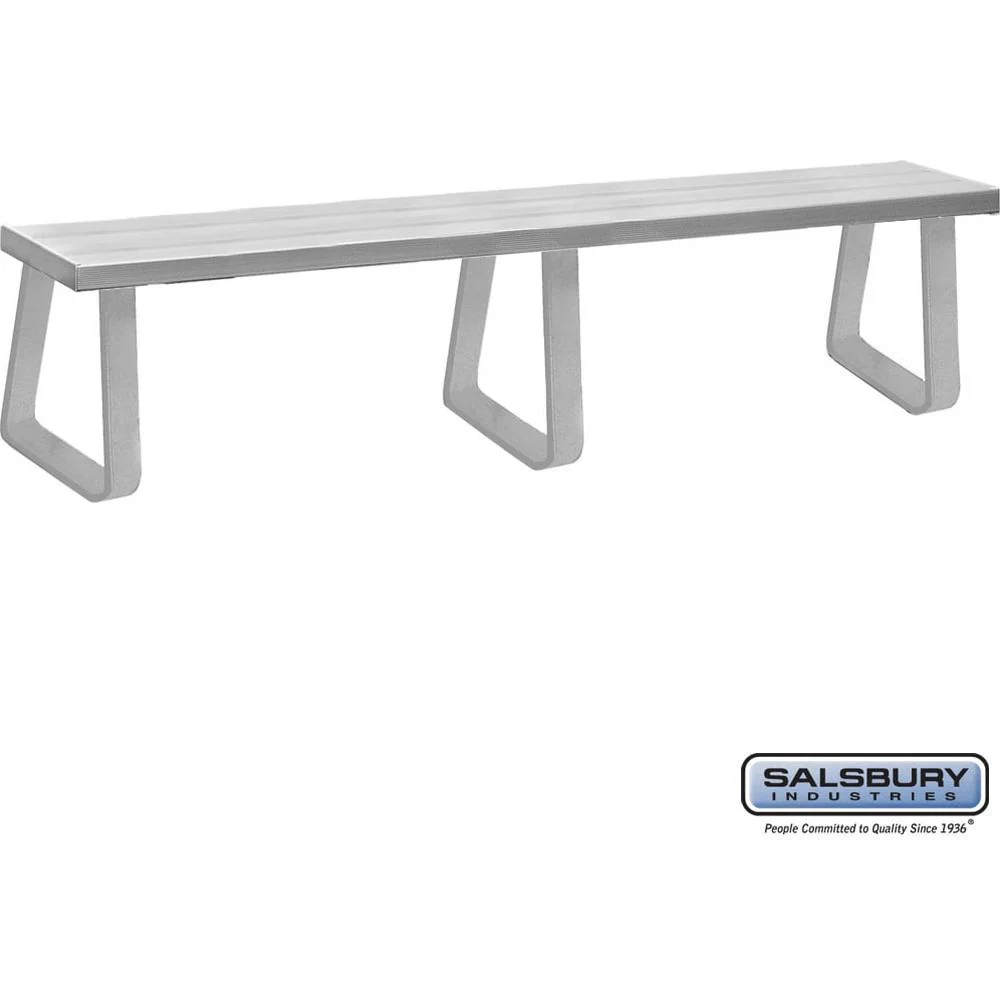 Aluminum Locker Bench - 96" Wide - 14" Deep by Salsbury - Image 5