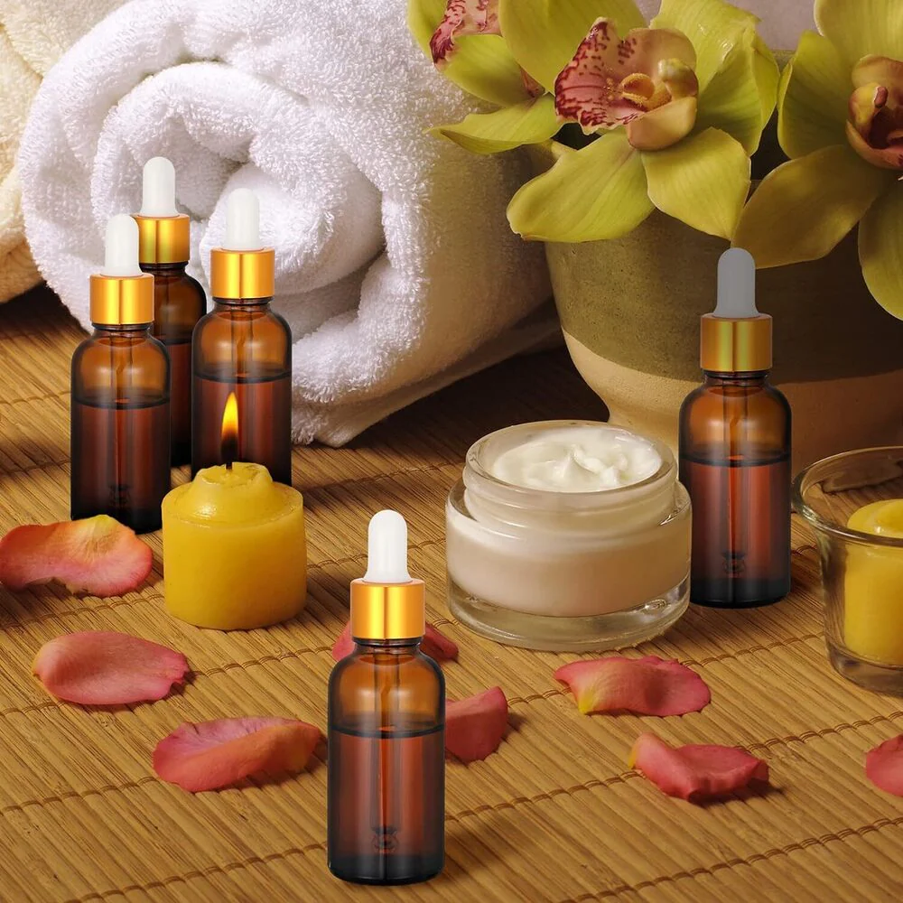 Amber 1 oz. Glass Dropper Bottles for Spa & Salon / Case of 100 - Image 4