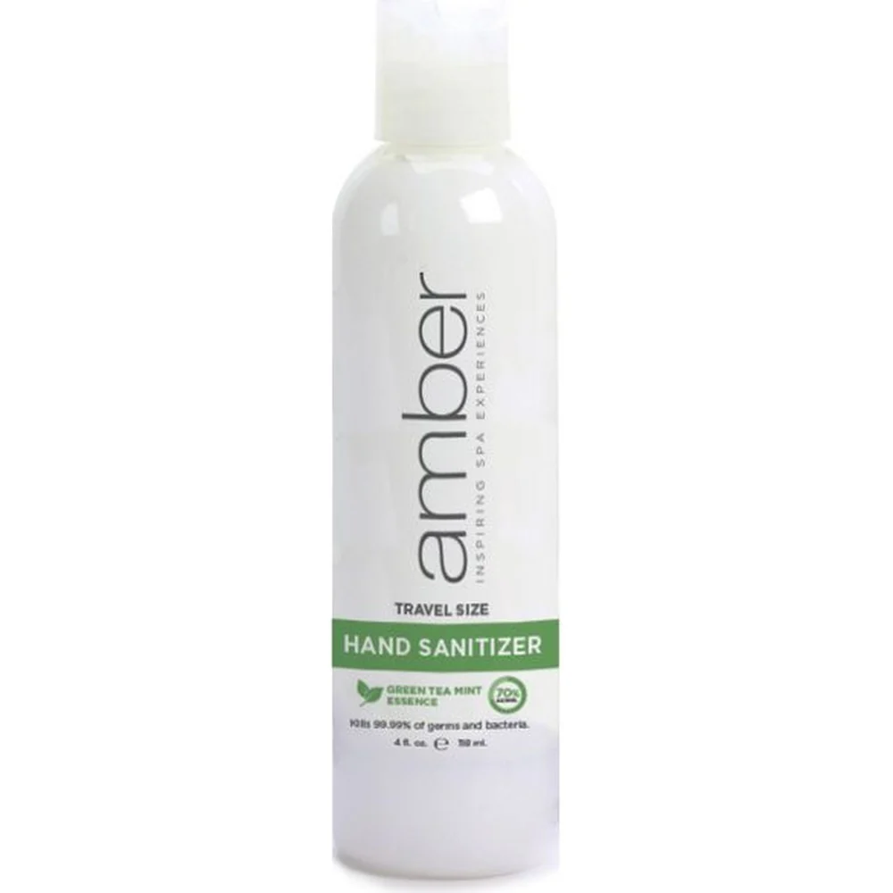 Amber Professional Green Mint Hand Sanitizer / Case of (12) 8 oz. Bottles by Amber Products