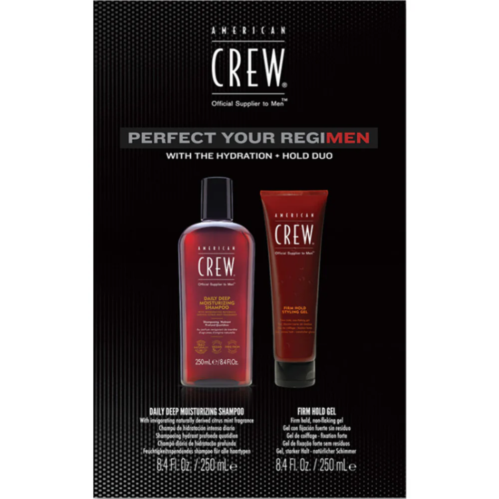 American Crew Firm Hold Duo - Firm Hold Styling Gel 8.4 fl. oz. + Daily Moisturizing Shampoo 8.4 fl. oz.