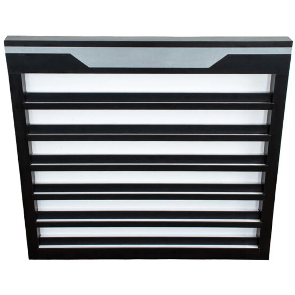 Aminah Wall-Mounted Nail Polish Display / Black with Silver Accents / Display Up To 360 Nail Polish Colors by HANS Equipment - Image 2