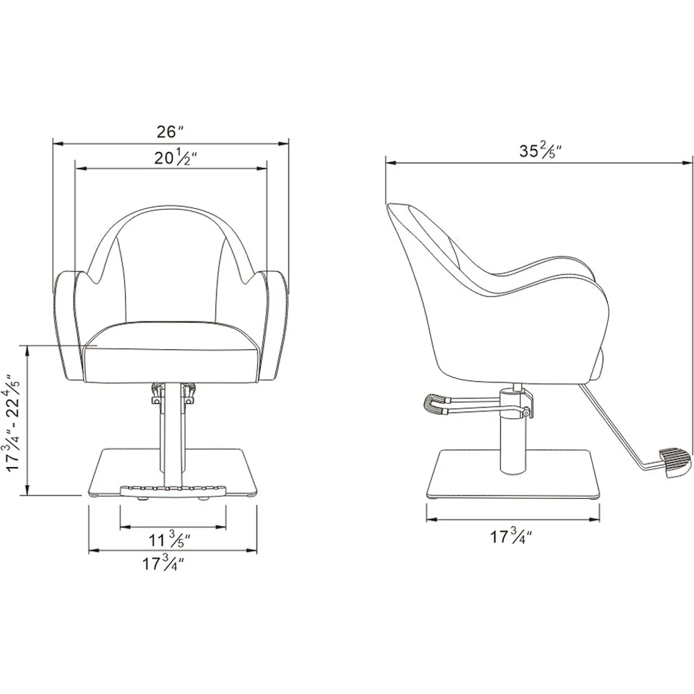 Amore Hydraulic Styling Chair by DIR Salon Furniture - Image 19