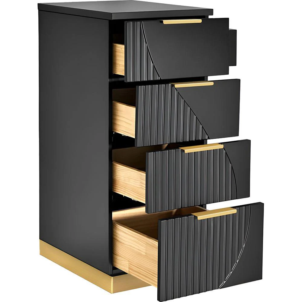 Anais Styling Station Side Cabinet / Black by Deco Salon Furniture - Image 3