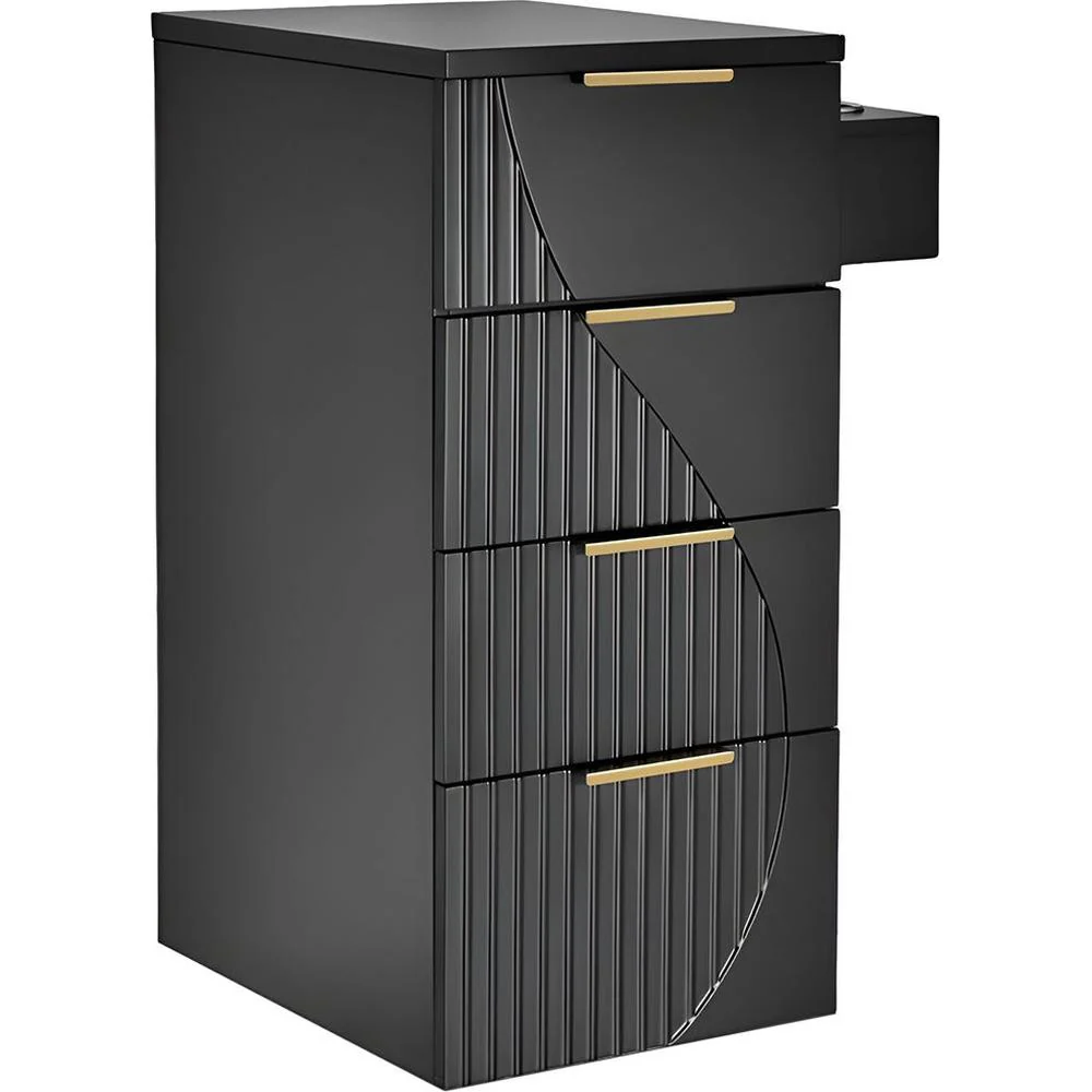 Anais Wall-Mount Styling Station Cabinet / White by Deco Salon Furniture - Image 2