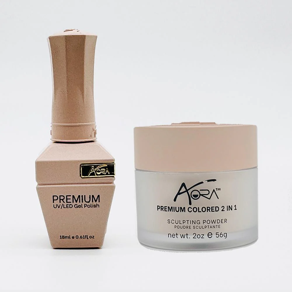 Aora 2-in-1 Set: Gel Polish 0.6 oz. + Dip/Acrylic Powder 2 oz. -#18 - Sands of Time