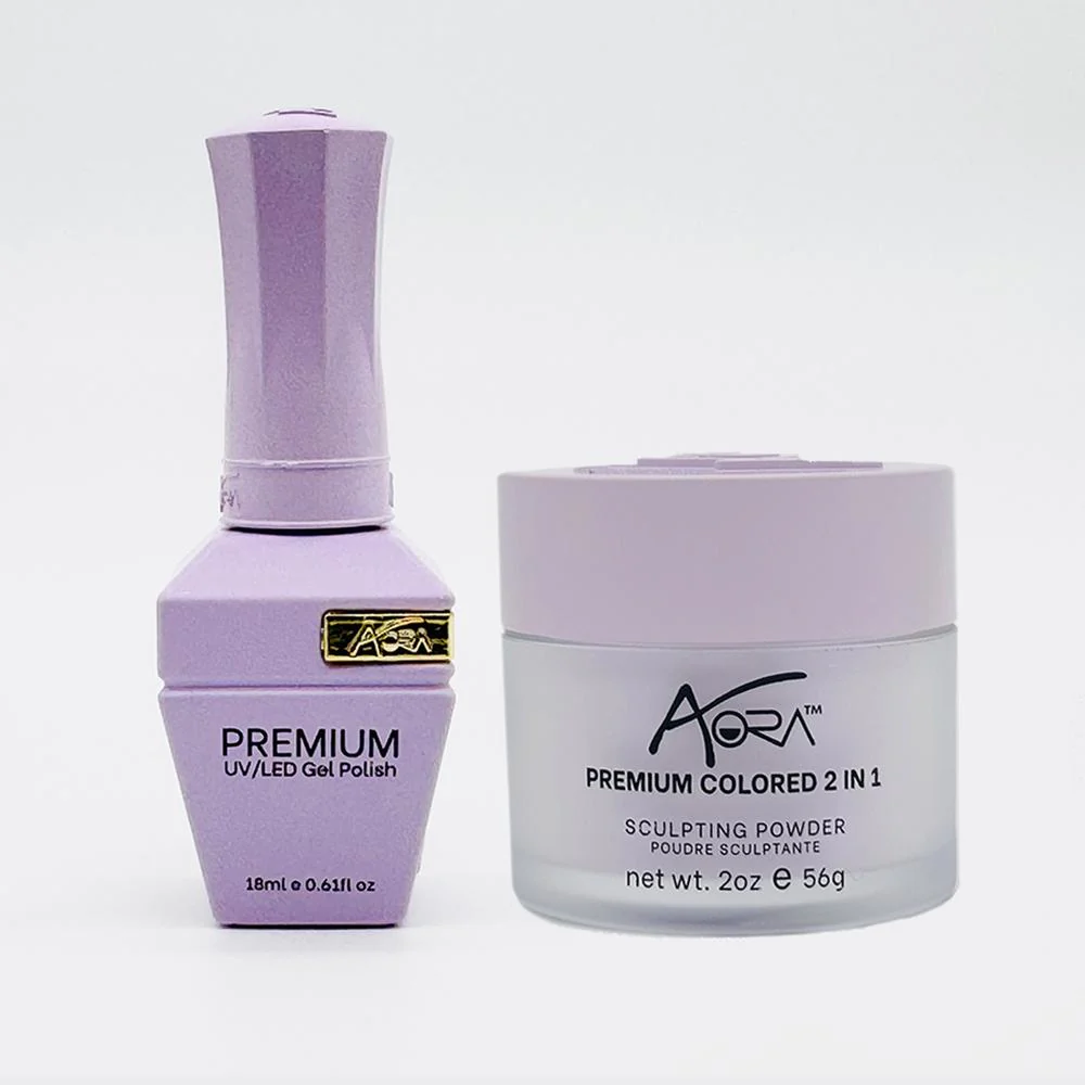 Aora 2-in-1 Set: Gel Polish 0.6 oz. + Dip/Acrylic Powder 2 oz. -#31 - All Dolled Up