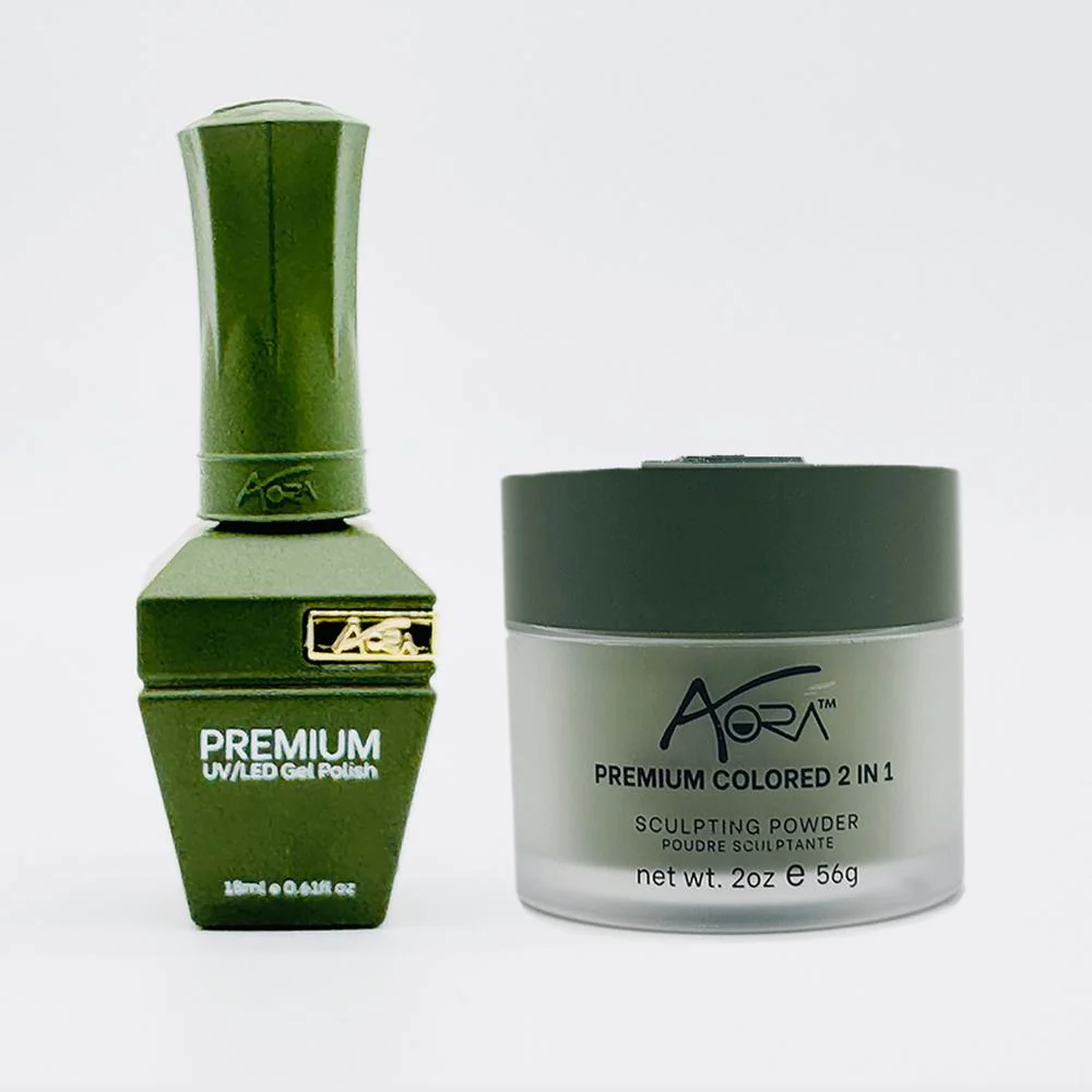 Aora 2-in-1 Set: Gel Polish 0.6 oz. + Dip/Acrylic Powder 2 oz. -#37 - Smell Like Money