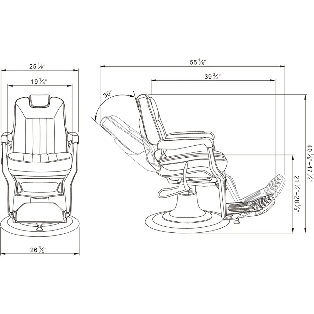 Artura Modern Barber Chair by DIR Salon Furniture - Image 18