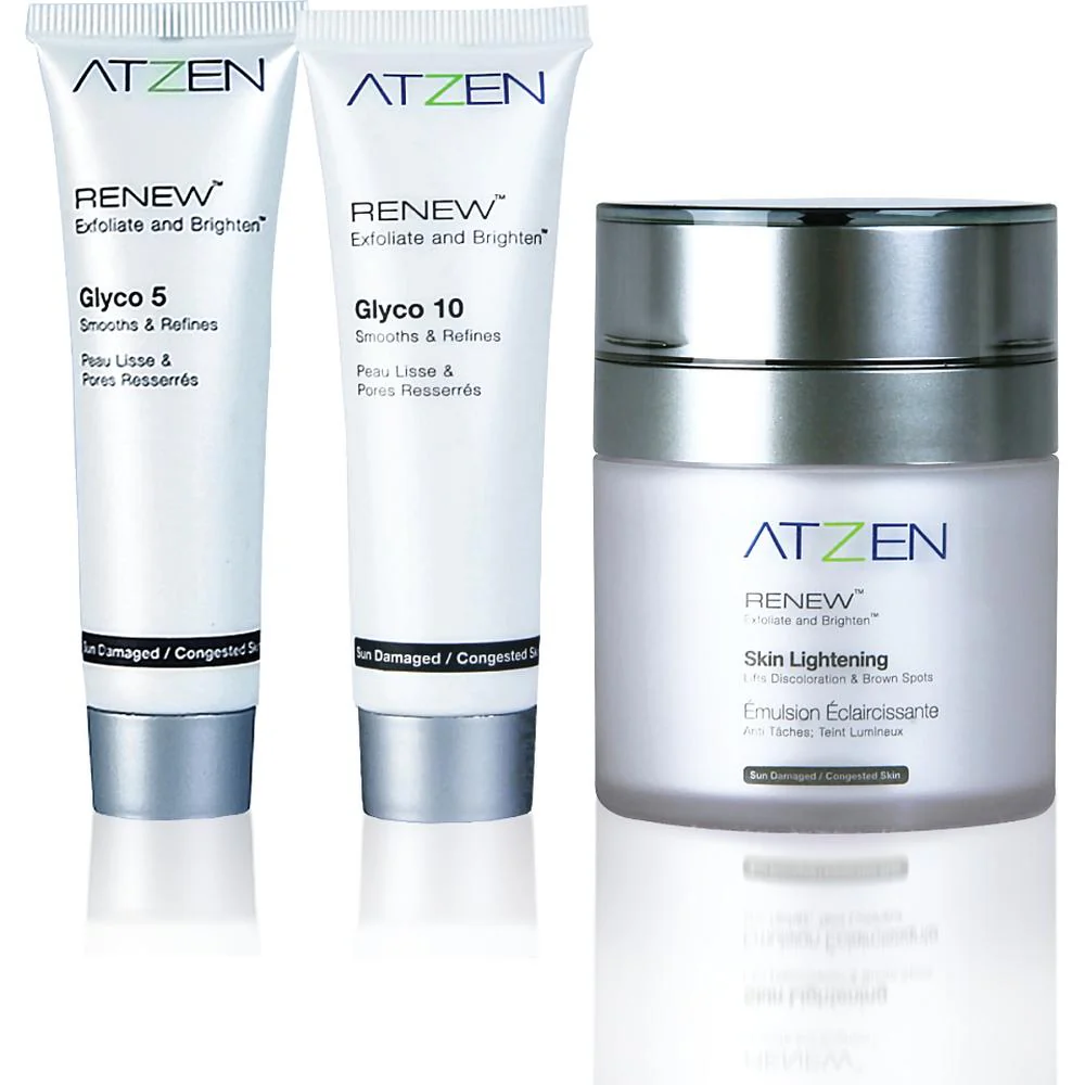 ATZEN® RENEW™ - Exfoliate and Brighten™ - Advanced Pigmentation Bundle / Retail Starter Bundle