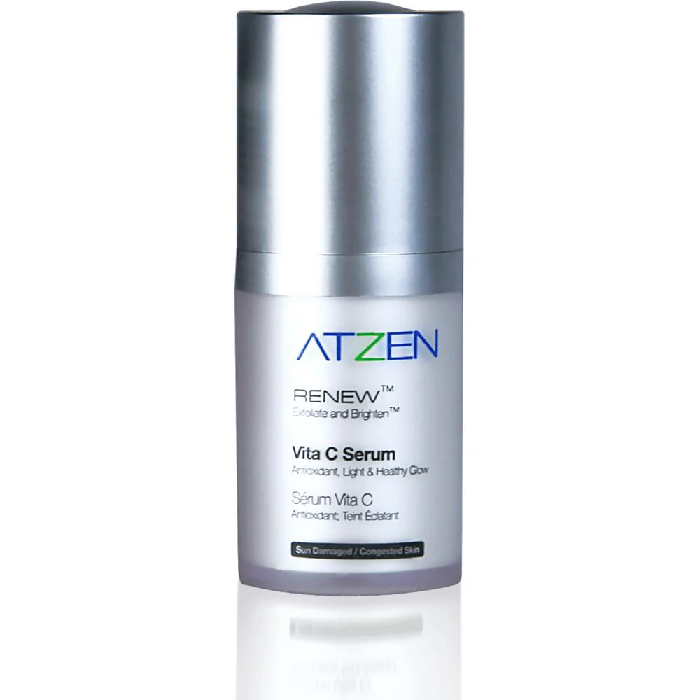 ATZEN® RENEW™ - Exfoliate and Brighten™ - Vita C Serum / 0.25 oz
