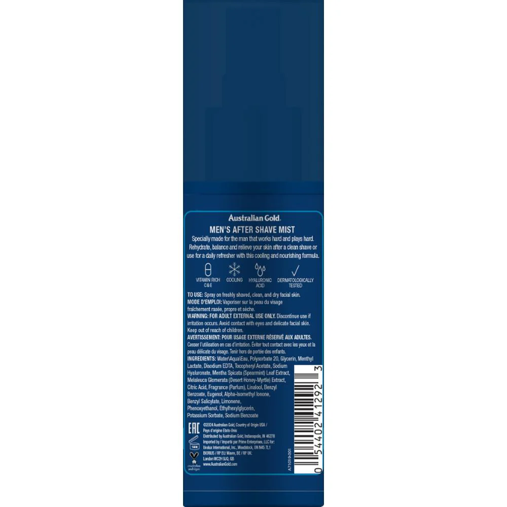 Australian Gold Men's After Shave Mist / 3 fl oz. - Image 2