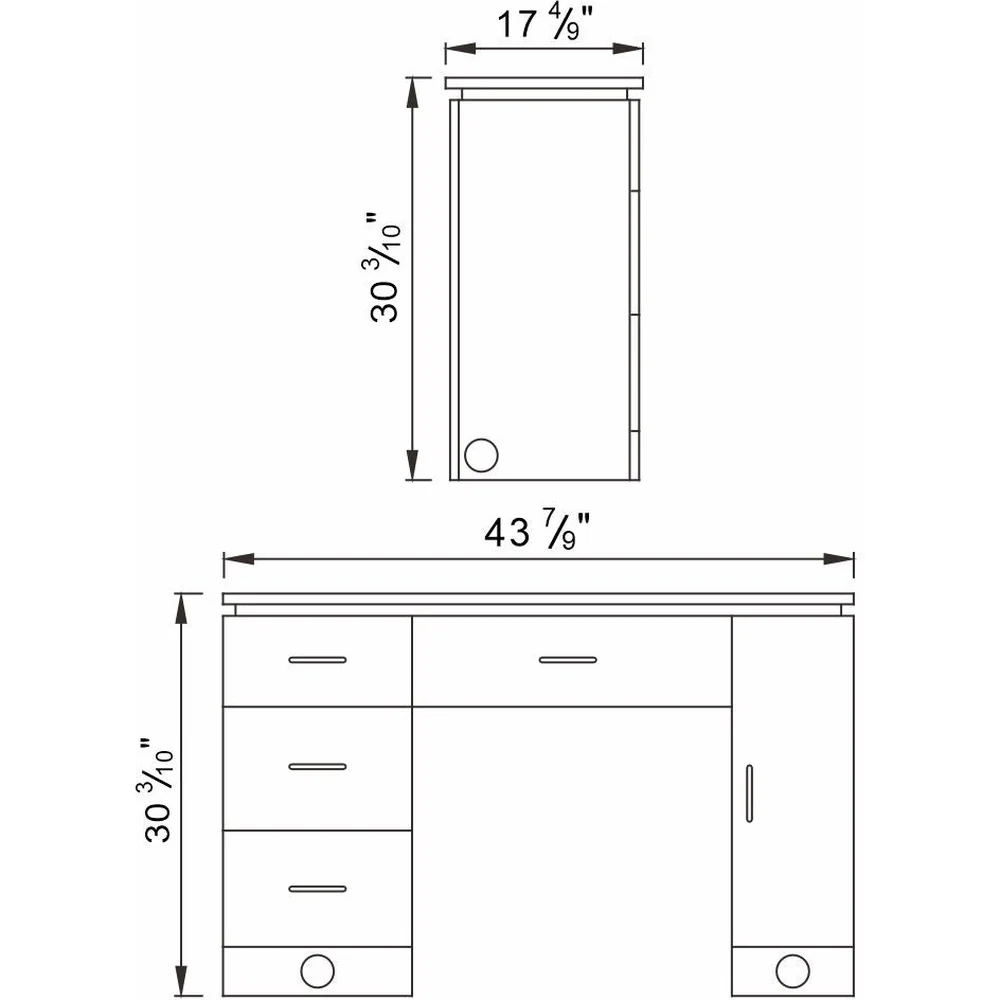 Avalon Manicure Table by DIR Salon Furntiture - Image 18