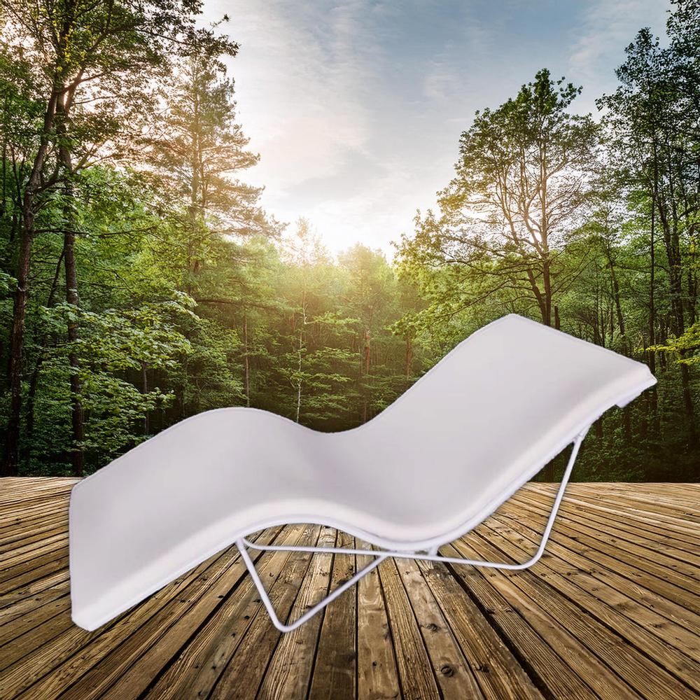 Bayside Relaxation Lounger with Standard Cushion / White by Touch America - Image 3
