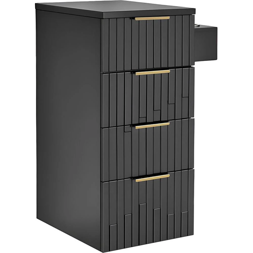 Belle Wall-Mount Styling Station Cabinet / White by Deco Salon Furniture - Image 2
