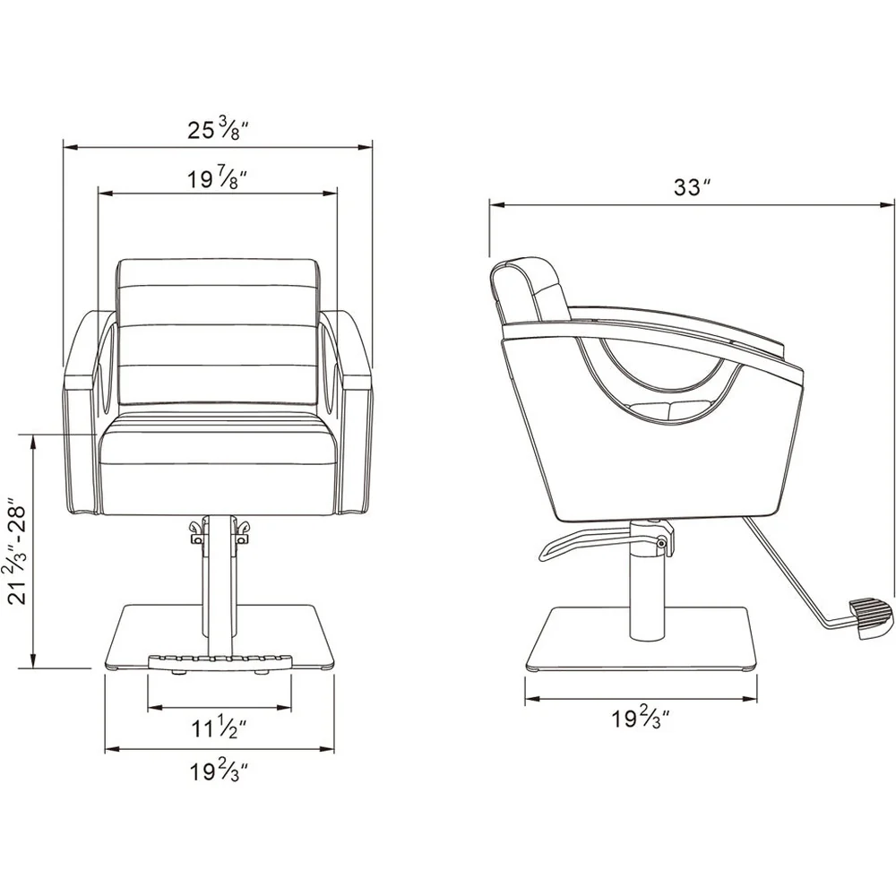 Bello Modern Gold Hydraulic Styling Chair by DIR Salon Furniture - Image 18