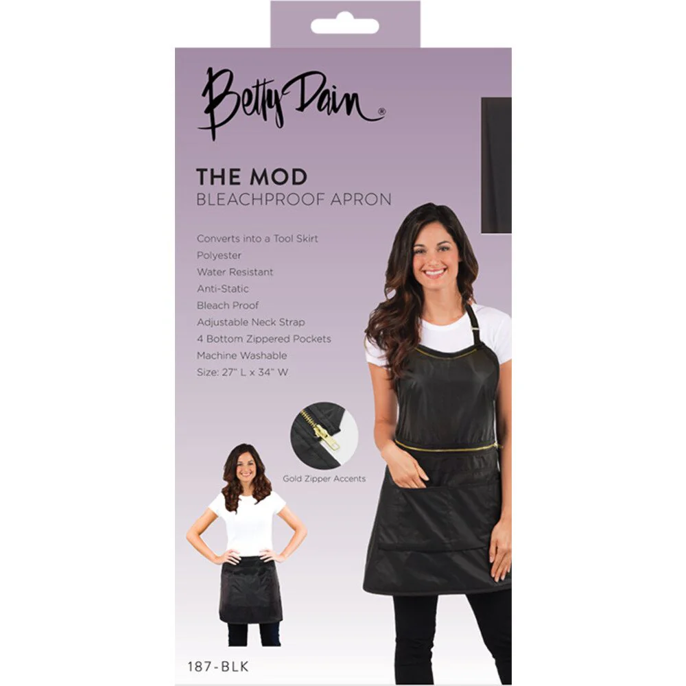 Betty Dain The Mod Bleachproof Apron / Skirt: 16" L x 34" W - Image 4