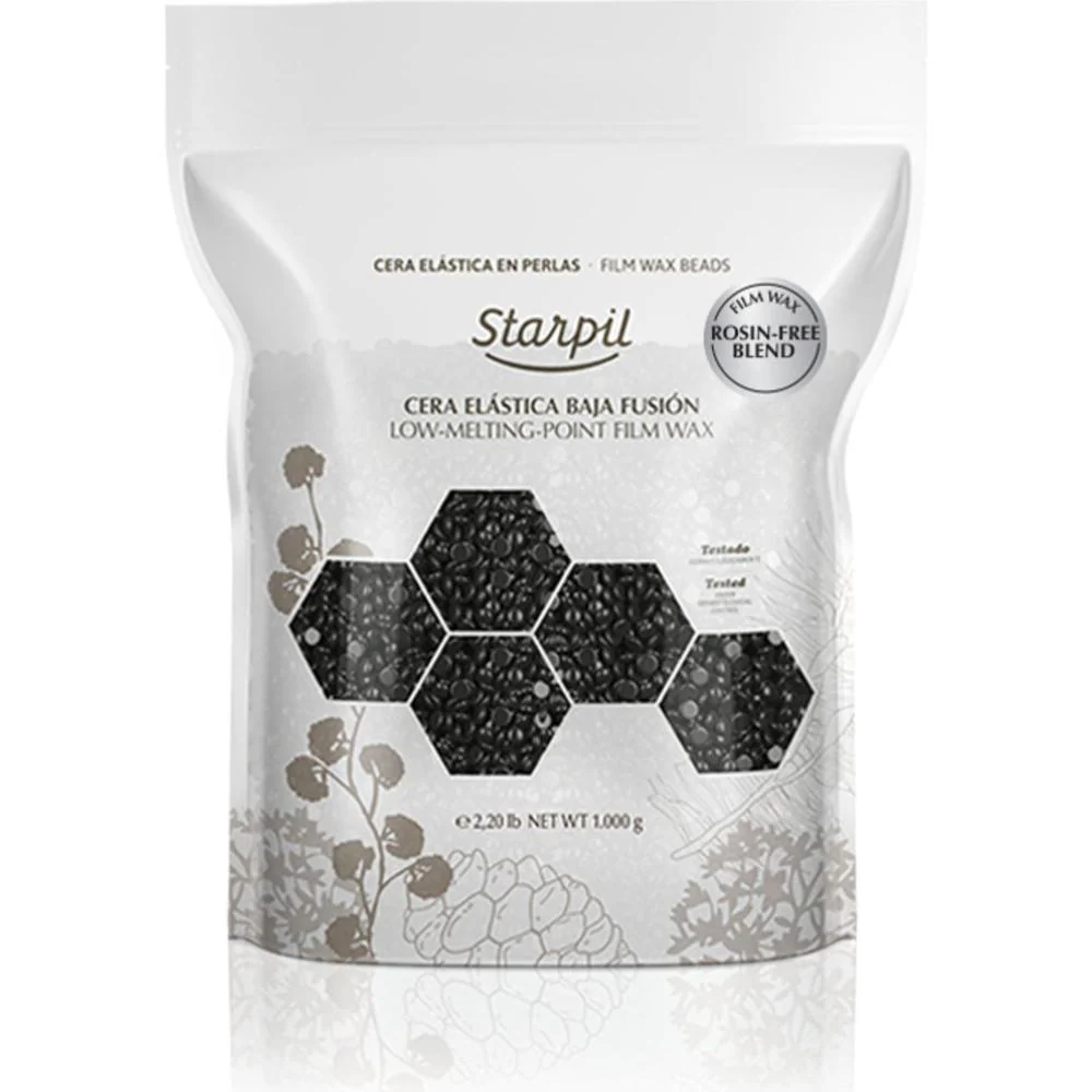 Black Film Hard Wax Beads / Rosin Free / 22 lbs. by Starpil