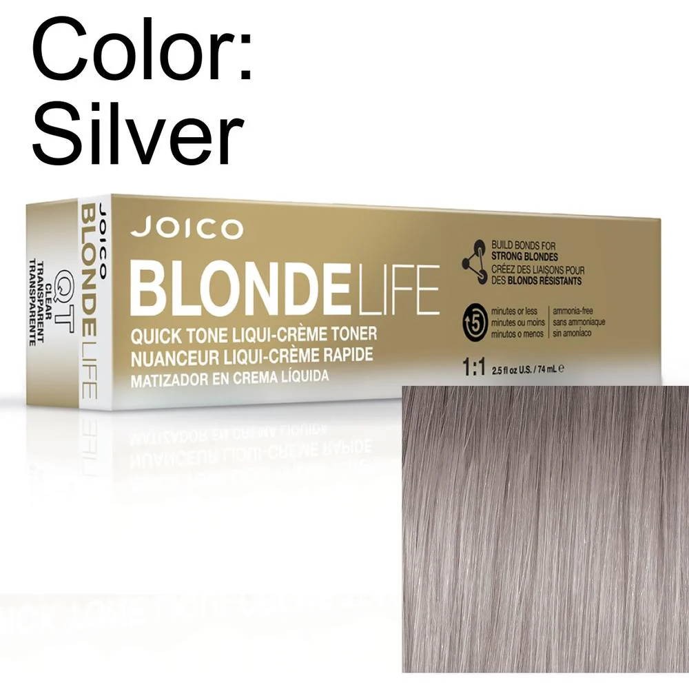 Blonde Life Quick Tone Liqui-Creme - Silver / 2.5 oz. by Joico
