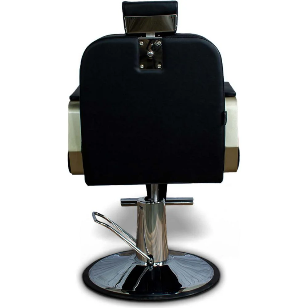 Caspian Heavy-Duty Reclining All-Purpose Salon Chair / Black by Hans Equipment - Image 4
