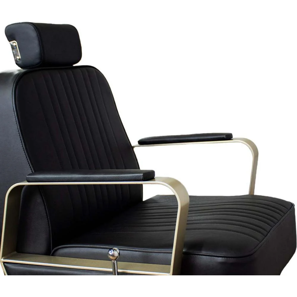 Caspian Heavy-Duty Reclining All-Purpose Salon Chair / Black by Hans Equipment - Image 5