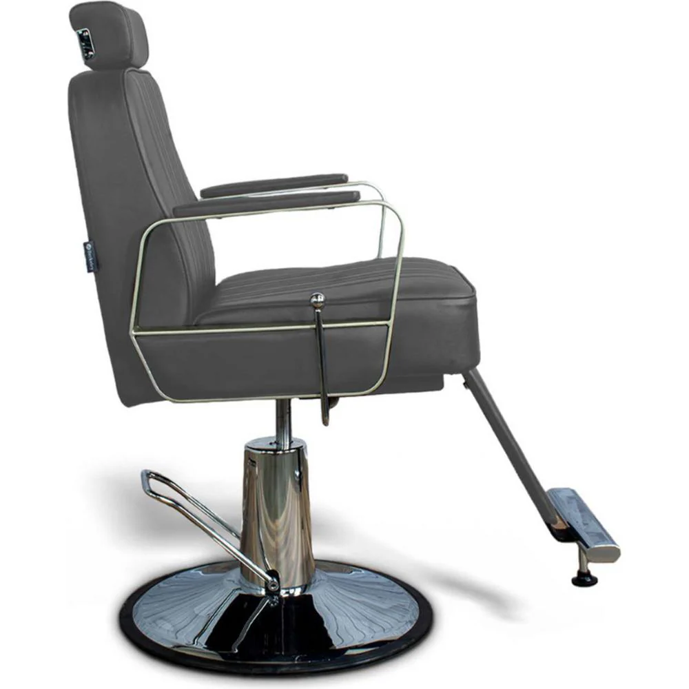Caspian Heavy-Duty Reclining All-Purpose Salon Chair / Dark Grey by Hans Equipment - Image 2