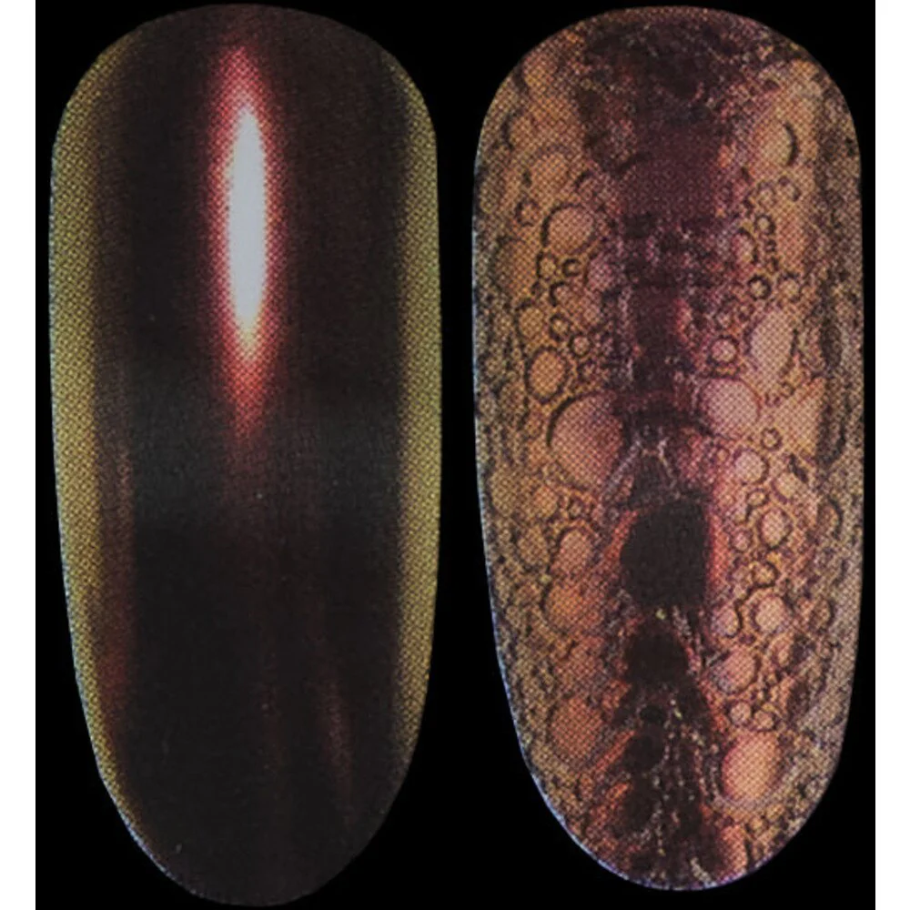 Chameleon Metallic Chrome Nail Pigment - Brown Green - Each - Image 2