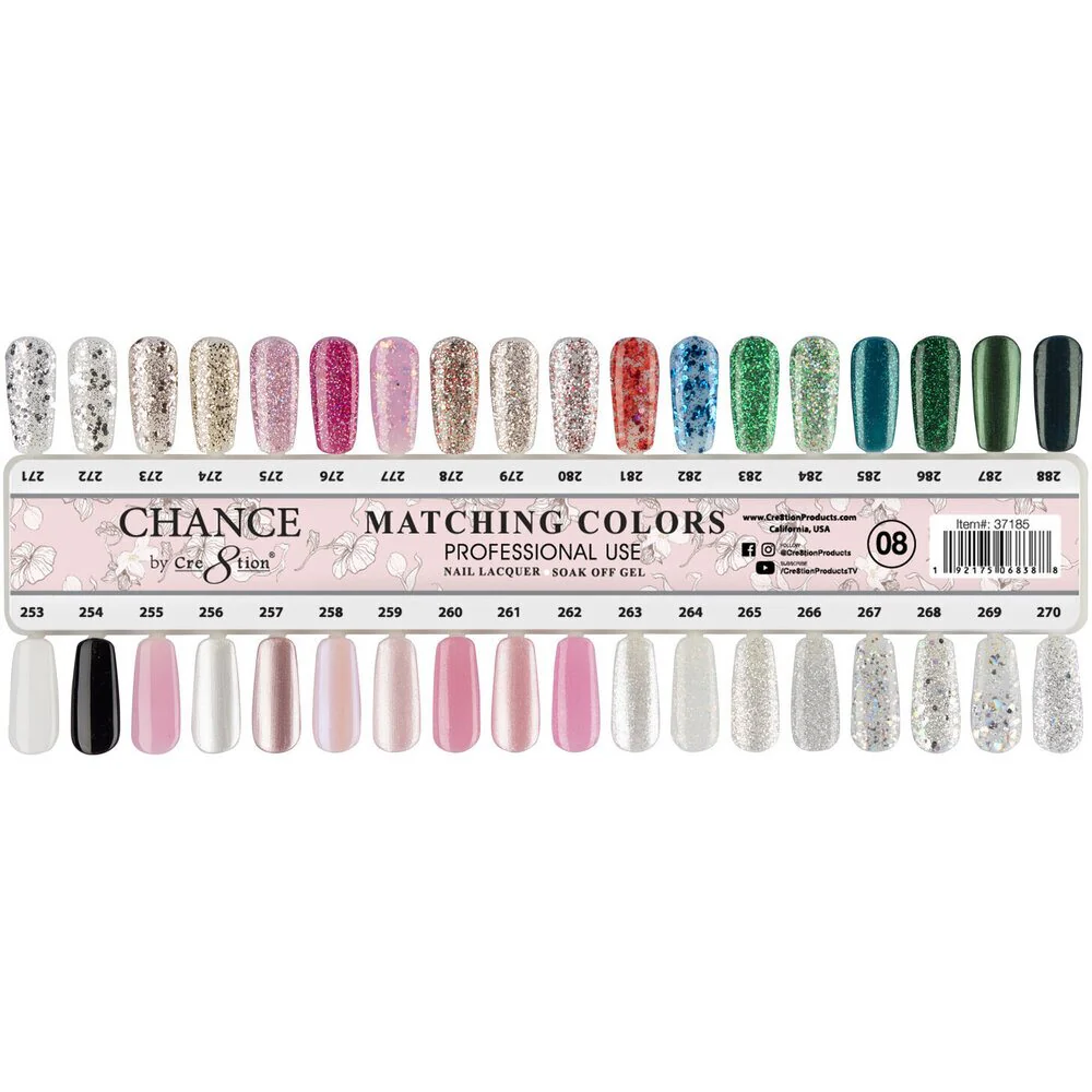 Chance Duo Soak Off Gel Polish + Nail Lacquer - 0.5 oz. Each / #034 by Cre8tion - Image 9