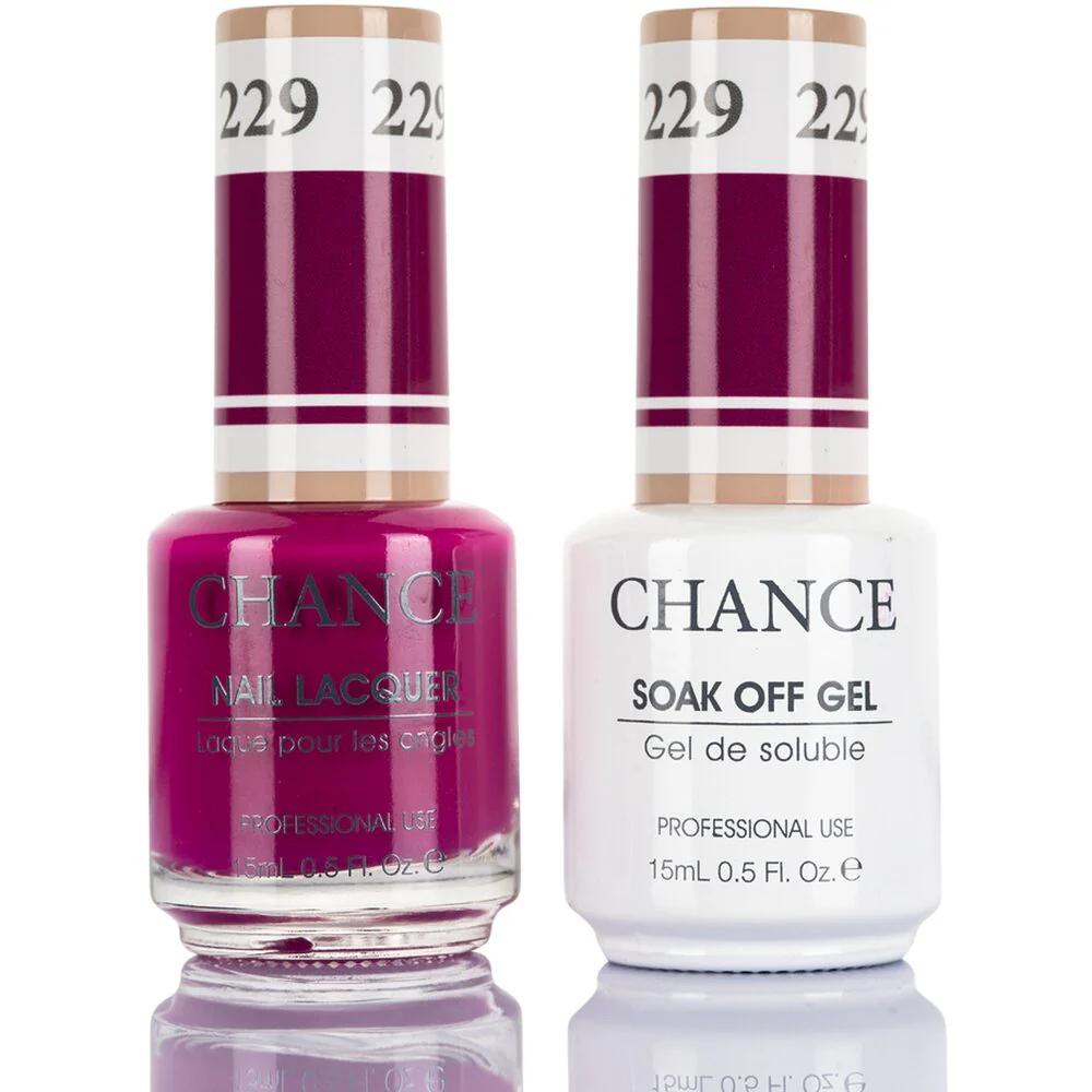 Chance Duo Soak Off Gel Polish + Nail Lacquer - 0.5 oz. Each / #229 by Cre8tion
