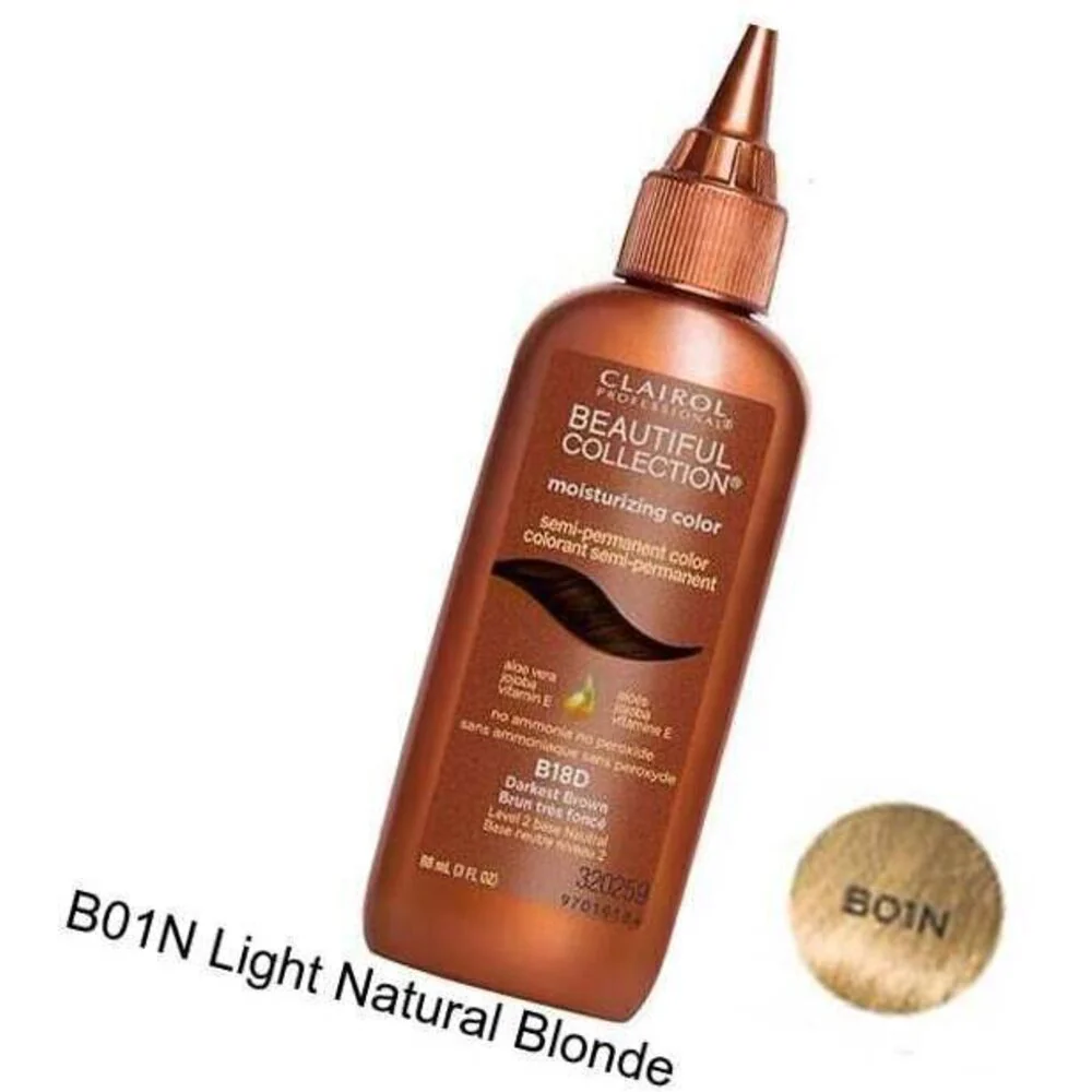 B01N Champagne Beautiful Collection / Moisturizing Semi-Permanent Professional Hair Color / 3 oz. by Clairol