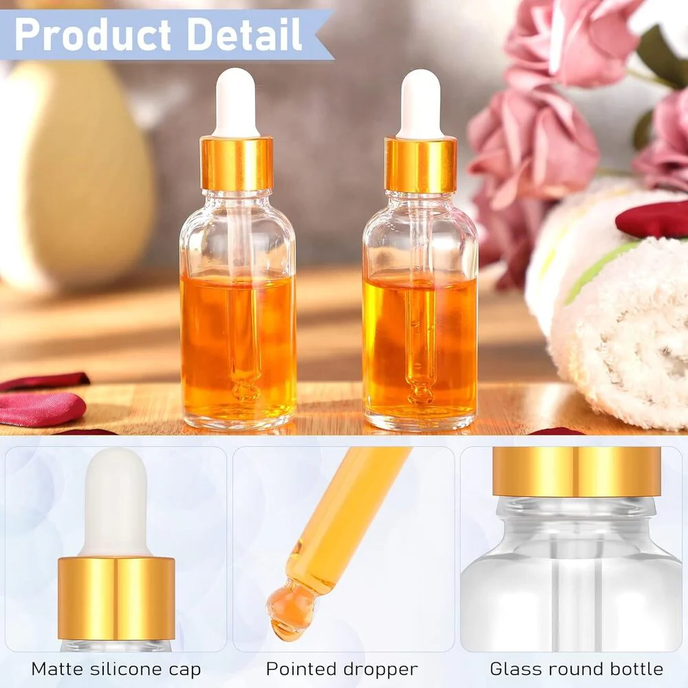 Clear 1 oz. Glass Dropper Bottles for Spa & Salon / Case of 100 - Image 3