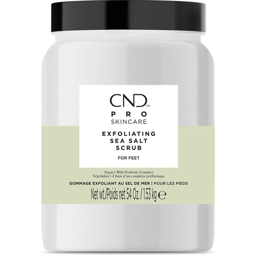 CND Pro Skincare - Exfoliating Sea Salt Scrub for Feet / 54 oz. - 1.53 kg.
