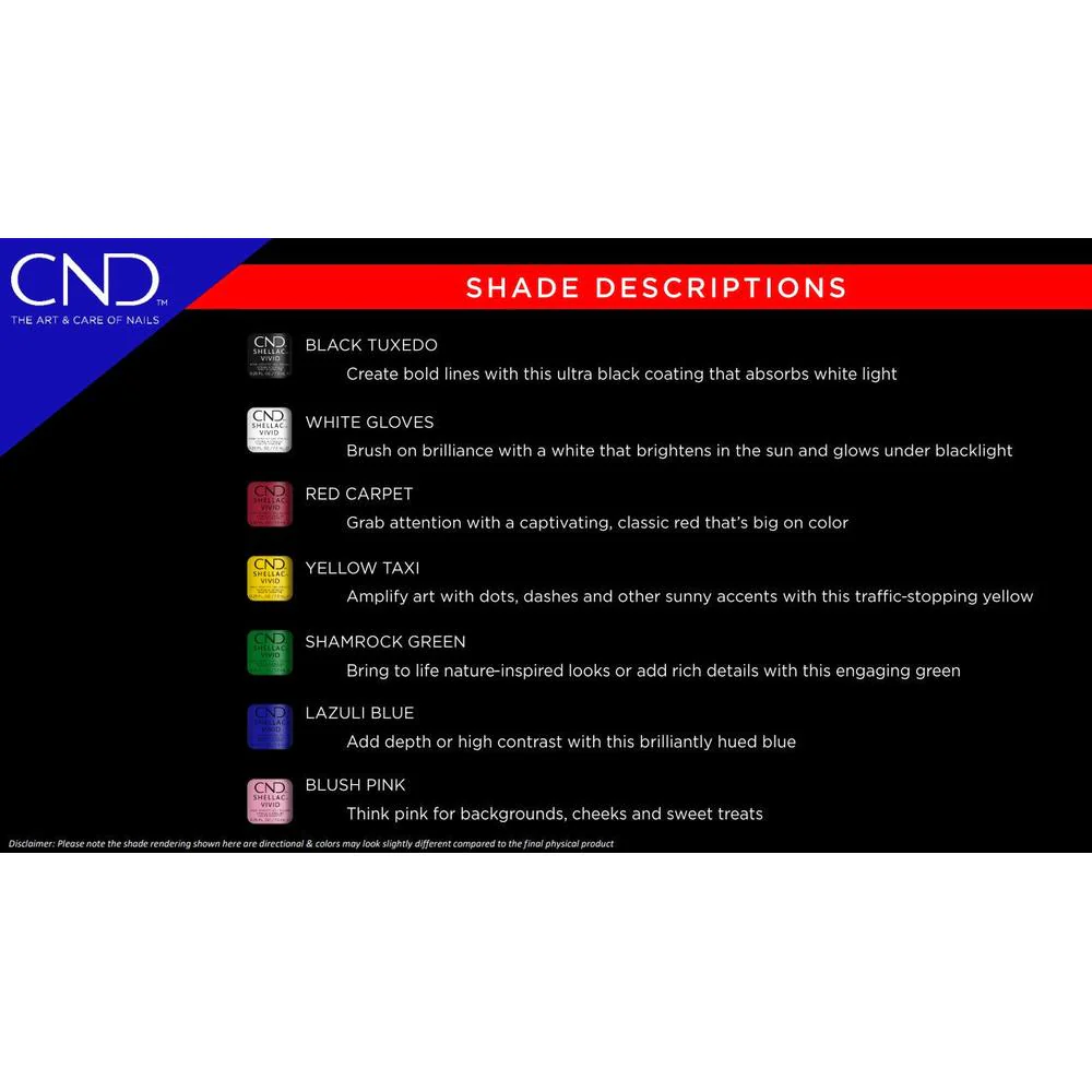 CND Shellac - Vivid Collection - Pre-Pack / All 7 Colors! - Image 3