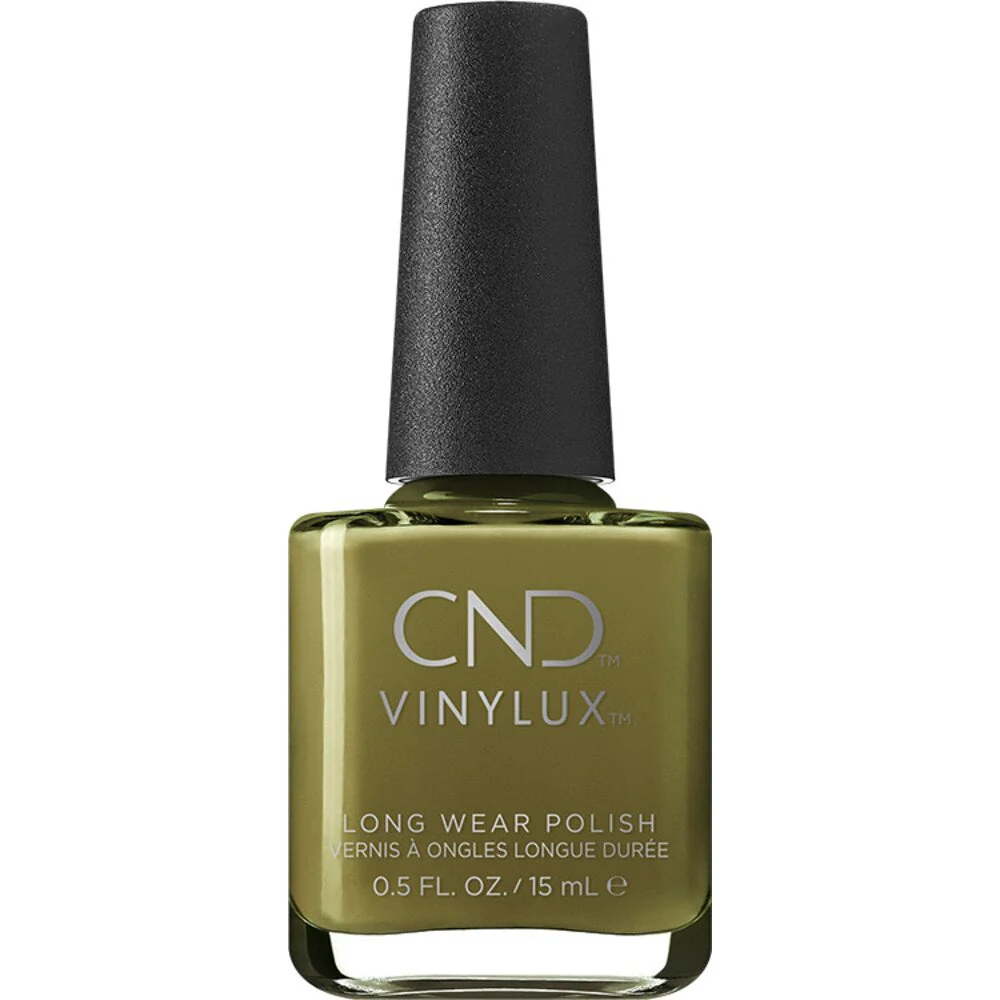 CND Vinylux - Mediterranean Dream Collection - Olive Grove 403 / 0.5 oz. - 7 Day Air Dry Nail Polish - Image 2