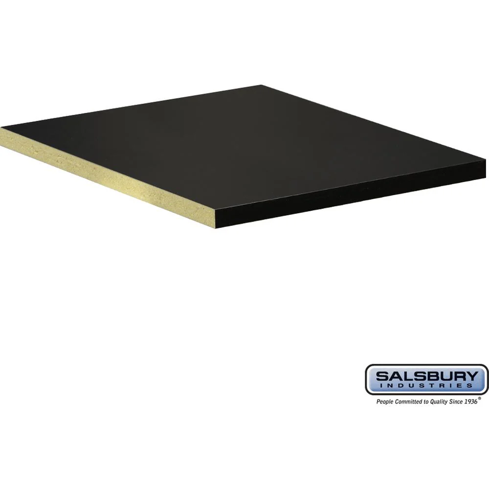 Compartment Shelf - for 15" Wide - 18 Inch Deep Designer Wood Locker - Full Depth - Black by Salsbury