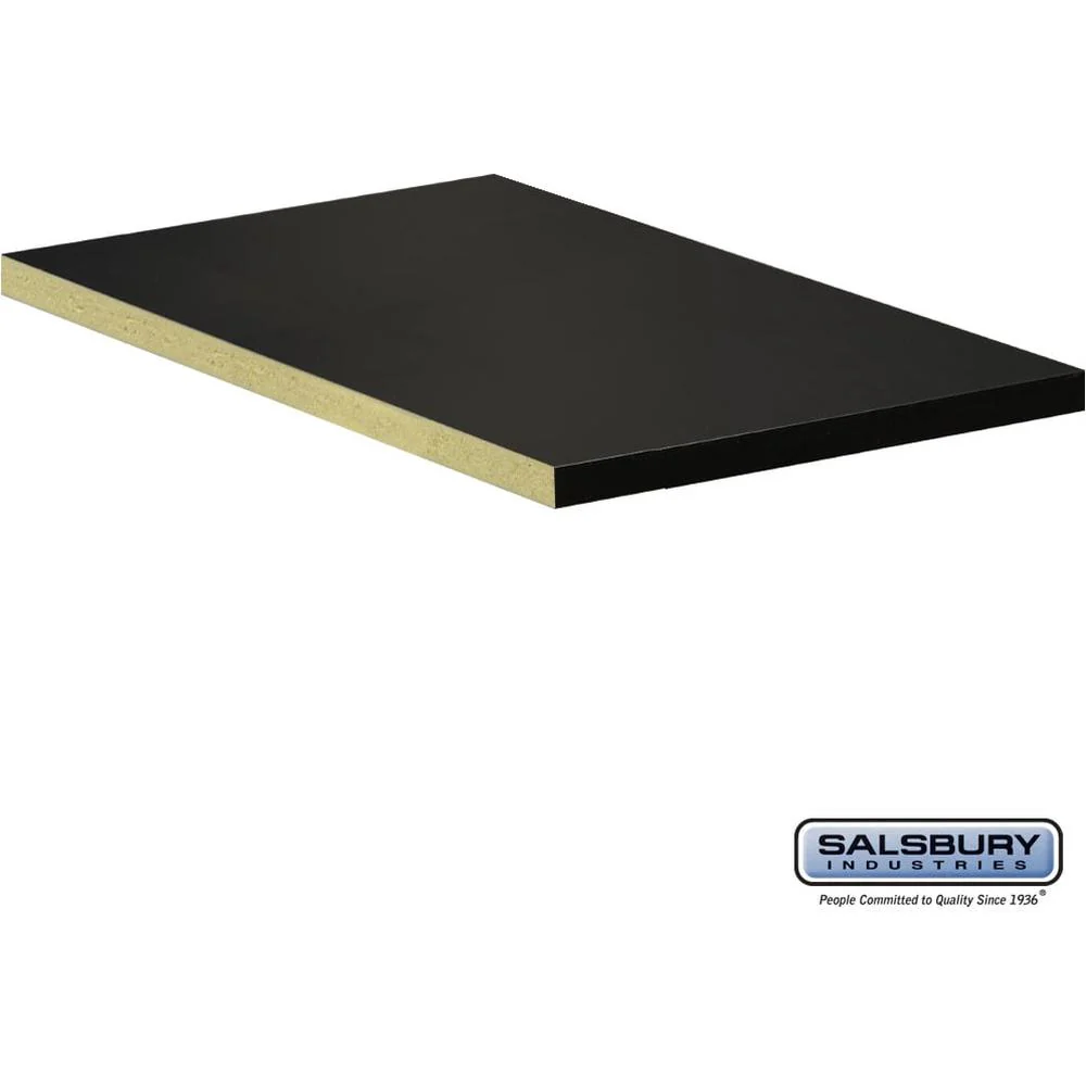 Compartment Shelf - for 15" Wide - 21 Inch Deep Designer Wood Locker - Full Depth - Black by Salsbury