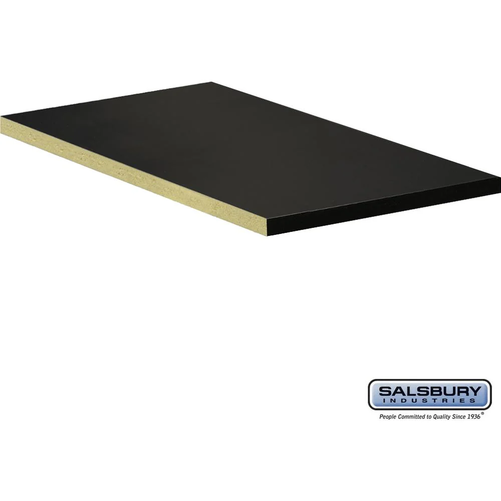 Compartment Shelf - for 15" Wide - 24 Inch Deep Designer Wood Locker - Full Depth - Black by Salsbury
