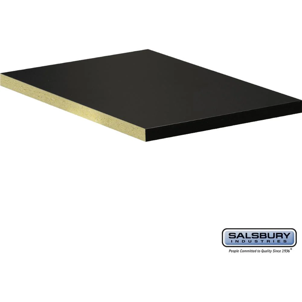 Compartment Shelf - for 18" Wide - 24 Inch Deep Designer Wood Locker - Full Depth - Black by Salsbury