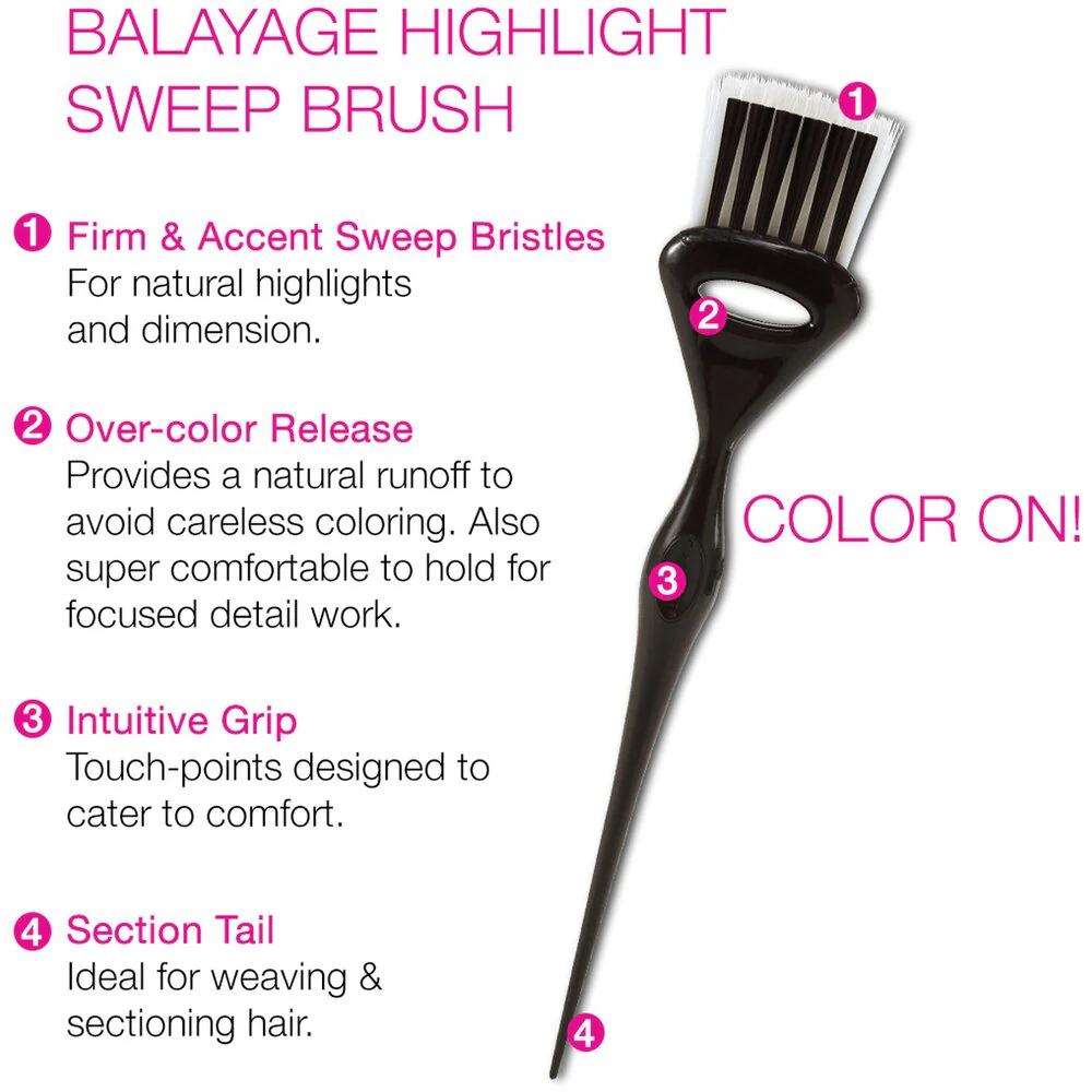 Cricket Color Cocktail Balayage Highlight Sweep Brush - Black - Image 6