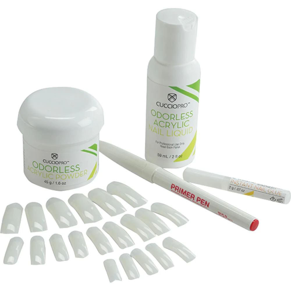 Cuccio Pro - Odorless Acrylic Kit - Basic - Kit Contains The Basics to Perform an Odorless Acrylic Service