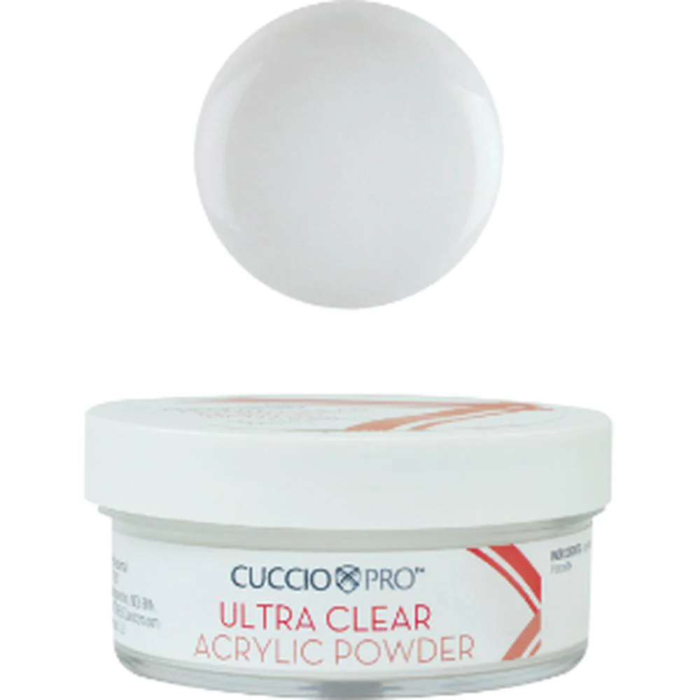 Cuccio Pro - Ultra Clear Acrylic Powder - Ultra Bright White / 1.6 oz.