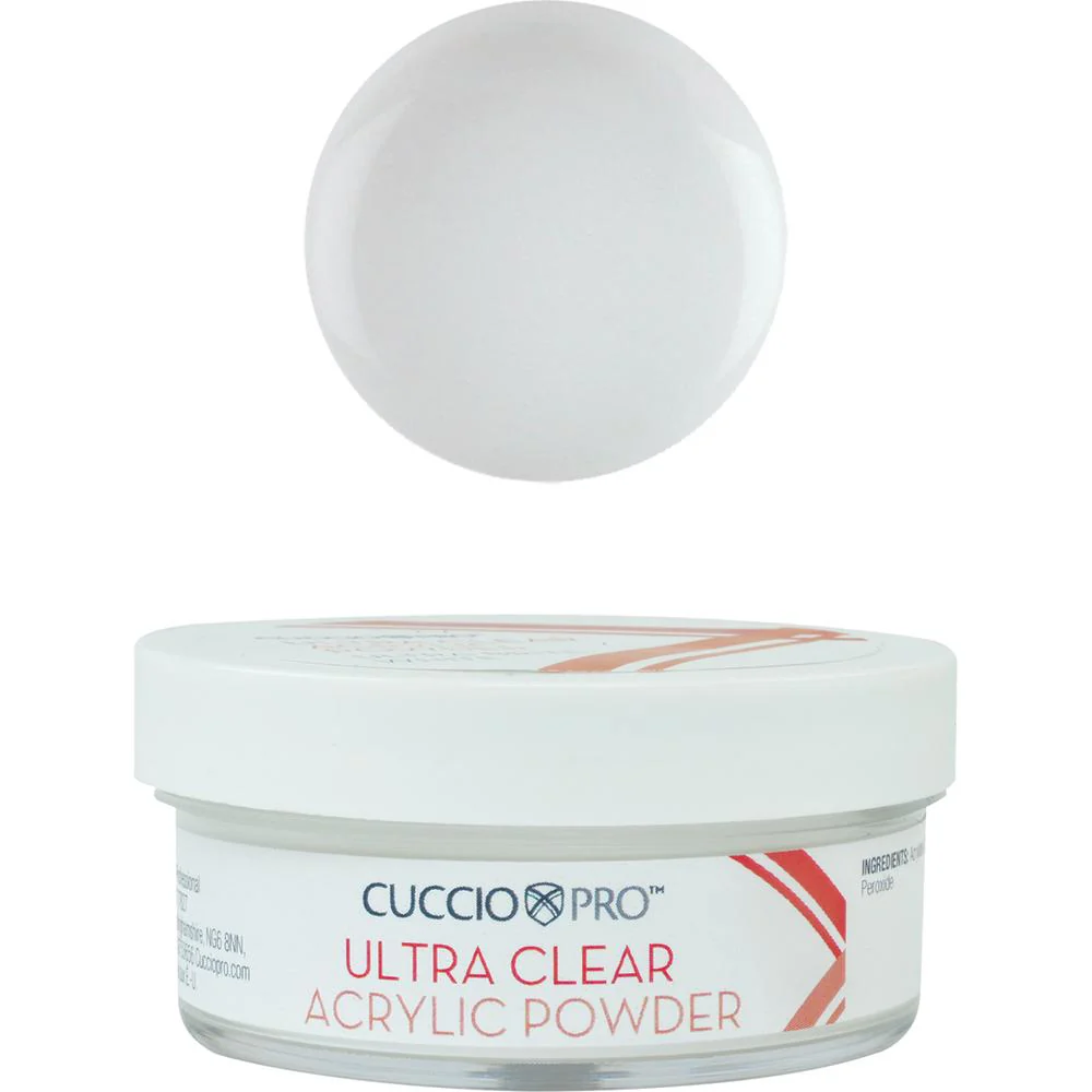 Cuccio Pro - Ultra Clear Acrylic Powder - Ultra Bright White / 1.6 oz. - Image 2