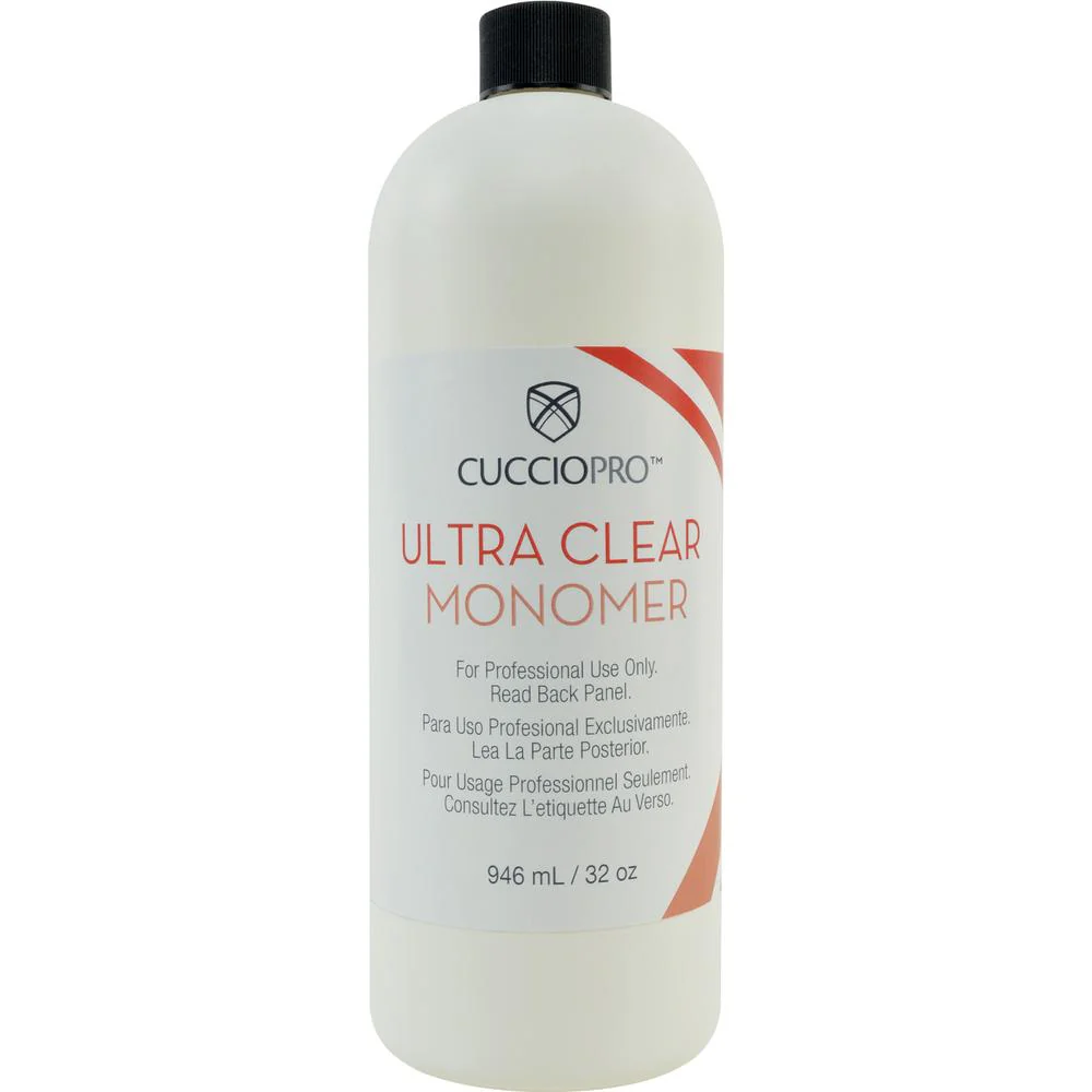 Cuccio Pro - Ultra Clear Liquid Monomer - The First Step to Strong, Transparent Acrylics That Results in an Ultra Clear, Finished Nail / 32 oz. - 946 mL. - Image 2
