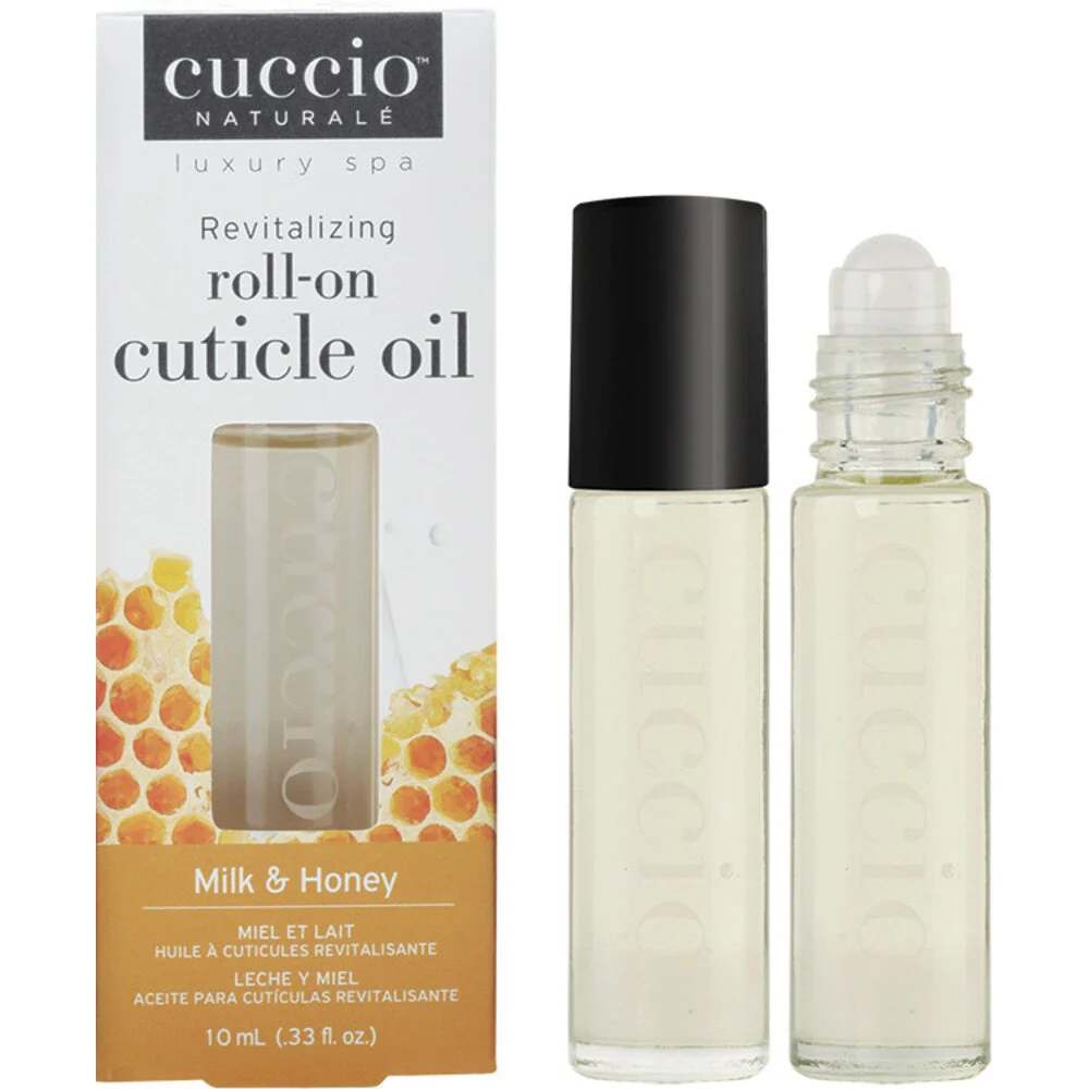 Cuccio Roll-On Revitalizing Cuticle Oil - Milk & Honey - Image 2