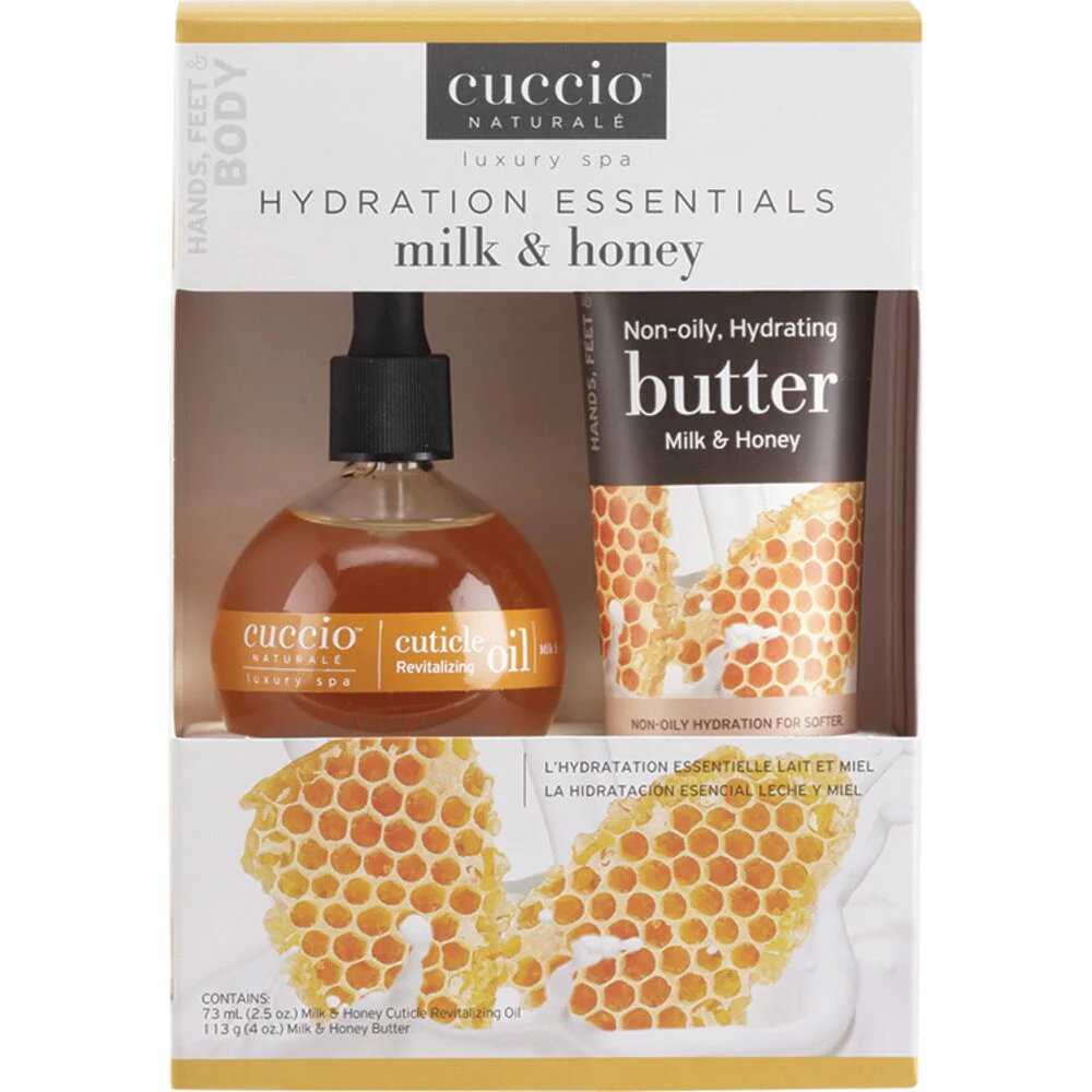 Cuccio Soothing & Moisturizing Hydrating Essentials Kit - Milk & Honey - Image 2