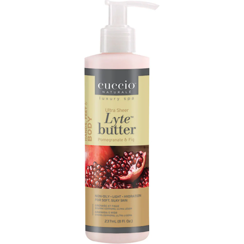 Cuccio Ultra Sheer Non Oily Lyte Butter - POMEGRANATE & FIG / 8 oz. - 237 mL.