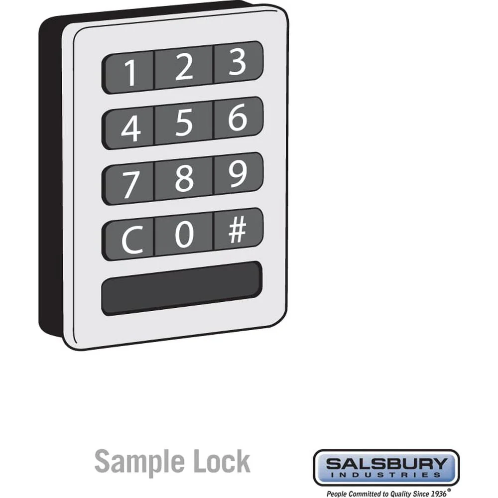 Custom Lock Installation for Designer Wood Locker Door - Lock Provided By Owner by Salsbury