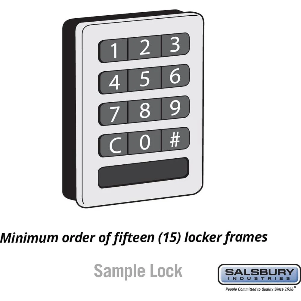 Custom Lock Installation for Designer Wood Locker Door - Lock Provided By Owner by Salsbury