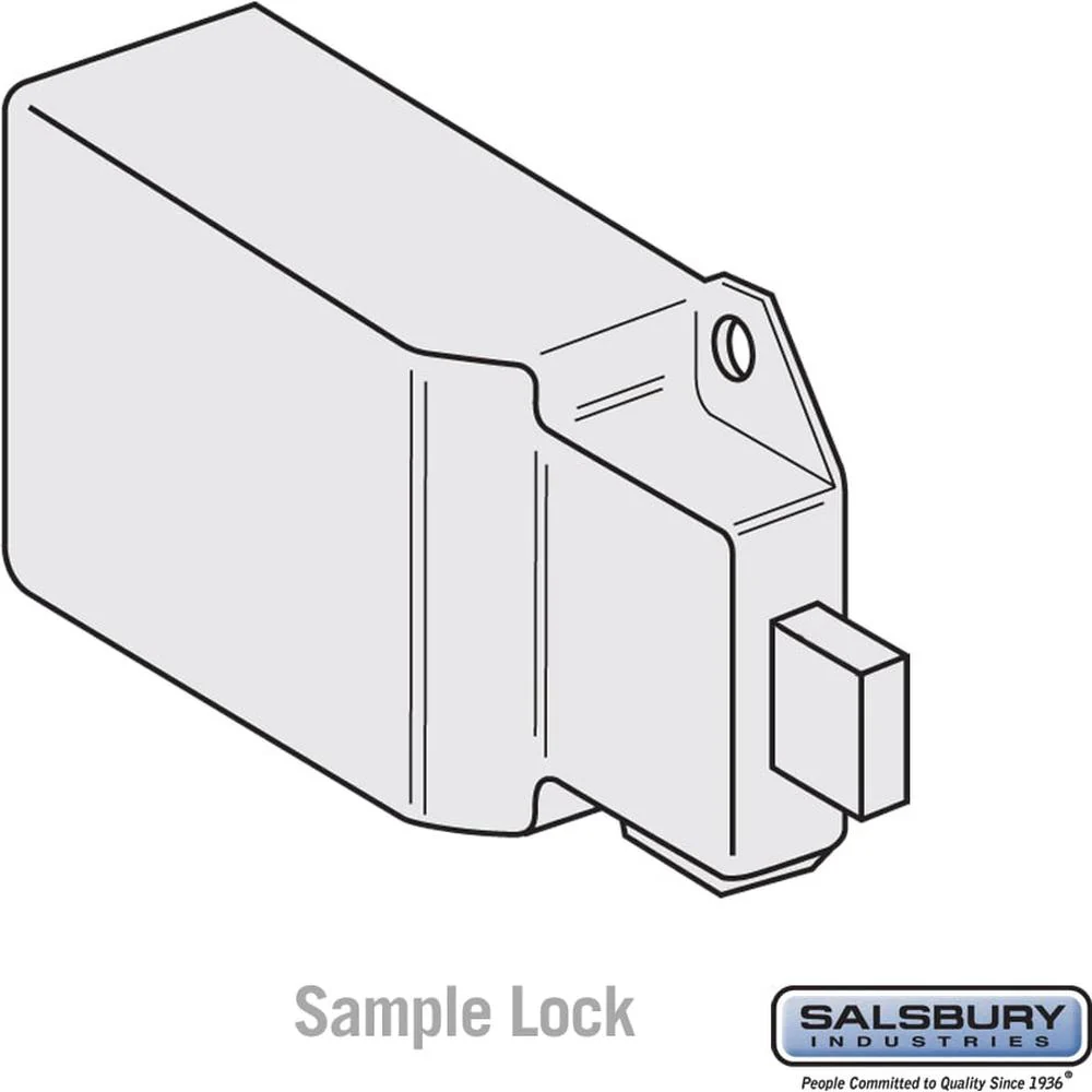 Custom Lock Installation for Designer Wood Locker Door - Lock Provided By Owner by Salsbury - Image 2