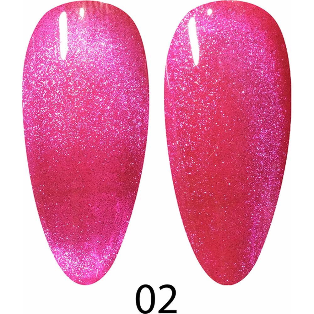 DC 9D Cat Eye Gel Smoothie #02 Bejeweled / 0.6 fl. oz. - 18 mL.