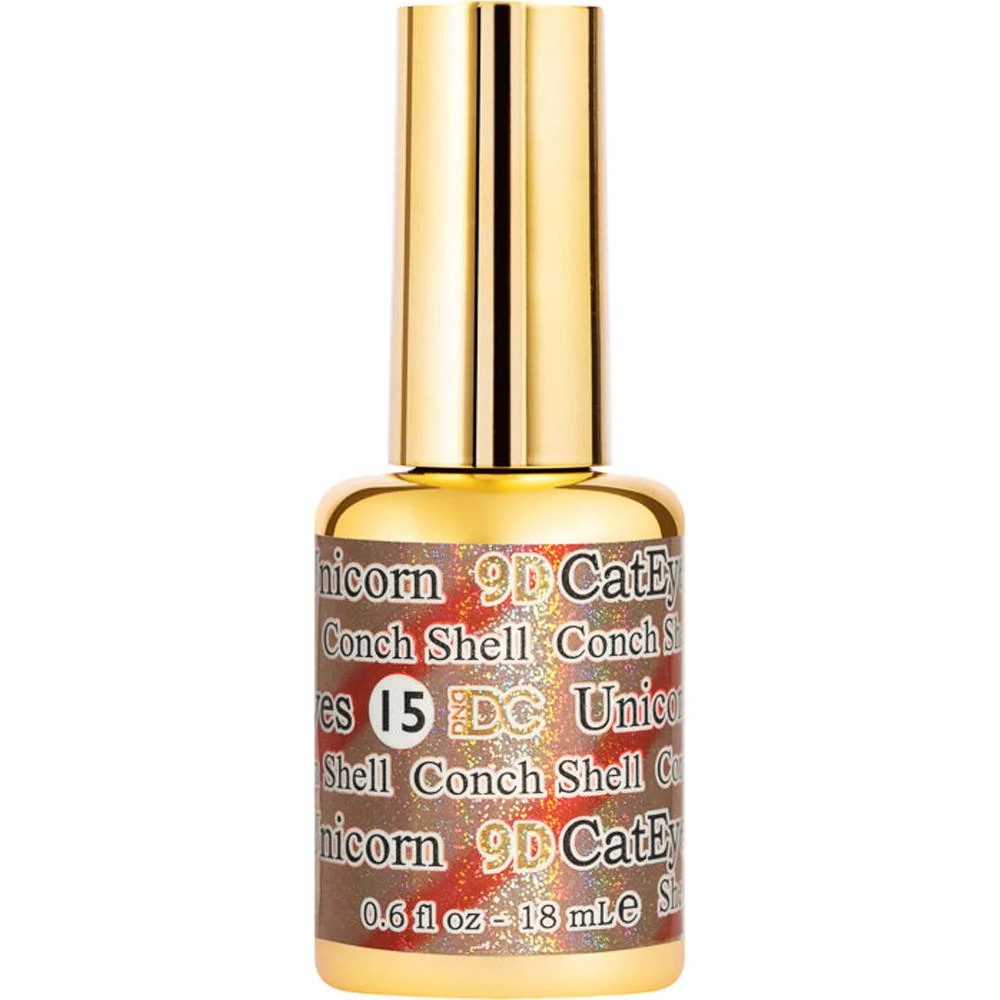 DC 9D Cat Eye Gel Unicorn #15 Congh Shell / 0.6 fl. oz. - 18 mL. - Image 2